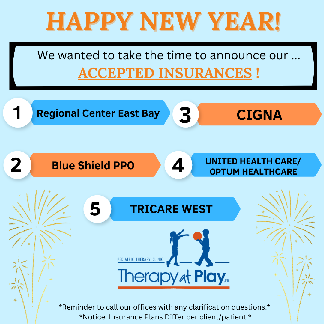 Therapy at Play New Insurances plans accepted